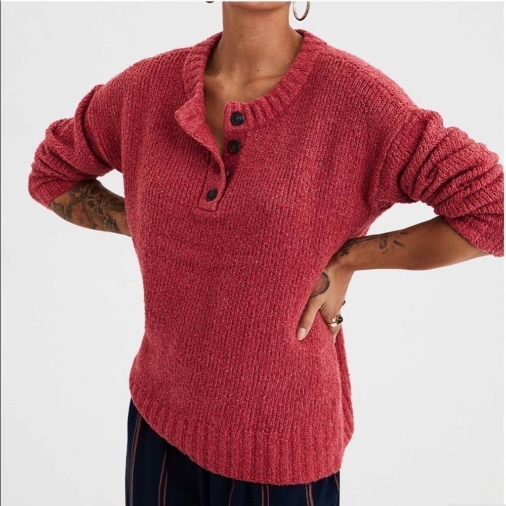 American Eagle Jegging Fit Oversized Pullover Knit Sweater Size S
